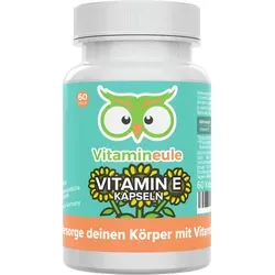 Vitamineule Vitamin E Kapseln - 100 mg natürliches Vitamin E - Vitamine - Hochwertige Kapseln mit 100 mg natürlichem Vitamin E, frei von künstlichen Zusatzstoffen und Allergenen, ideal für deine Gesundheit.