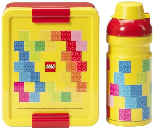LEGO Trinkflasche + Brotdose LUNCH SET BRICK PATTERN von LEGO