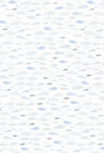 Heyda Motivpapier HEYDA Karton A4 240g Fische weiss