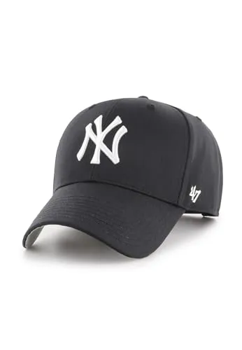 Brand Adjustable Cap - MLB BASIC New York Yankees schwarz 47 - Hüte & Mützen, stylisches Baseballcap in Schwarz, ideal für Sportfans und Freizeitaktivitäten, Einheitsgröße für perfekten Sitz.