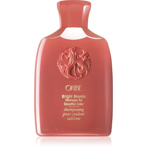 Oribe Bright Blonde Shampoo für strahlende Farben - Sulfatfreies Shampoo für blondes und silbernes Haar, korrigiert Rotschimmer und Gelbtöne mit violetten Pigmenten. Vegan und tierversuchsfrei für sofortige Leuchtkraft.