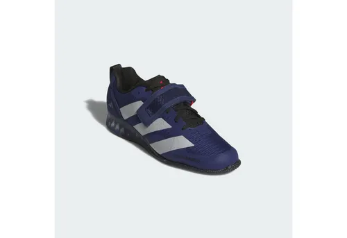 adidas Adipower Weightlifting III Herren-Fitnessschuhe 2025 dunkelblau/silber, Größe 42 2/3 - Entwickelt für Gewichtheber, bieten die adidas Adipower Weightlifting III optimalen Halt durch Riemen und Schnürsenkel. Der erhöhte Fersenbereich sorgt für Stabilität und Komfort beim Training.