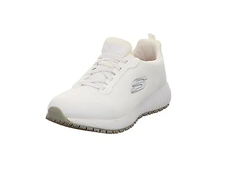 Skechers Damen Squad SR Sneaker – Bequem und rutschfest - Damen-Sneaker mit gepolsterter Komfort-Einlegesohle aus Memory Foam und rutschfester Laufsohle, ideal für den ganzen Tag.