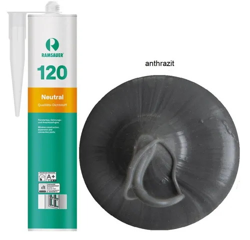 Ramsauer Dichtstoff Ramsauer 120 Neutral Silikon Dichtstoff 310ml Kartusche, gebrauchsfertig, UV- und witterungsbeständig, anstrichverträglich