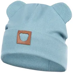 Smarilla Jerseymütze Übergangsmütze Baumwollmütze Beanie Bärenohren grün 46-48