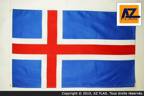 FLAGGE ISLAND 150x90cm in blau von AZ FLAG