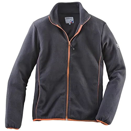 TERRAX WORKWEAR Herren Fleece-Jacke schwarz-orange (3XL)
