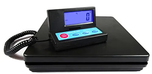 Nohlex Paketwaage 50kg/2g - Robuste Plattformwaage mit beleuchtetem Display - Briefwaage mit max. 50 kg und 2 g Teilung, ideal für präzise Messungen. Inklusive Netzteil und abnehmbaren Display für flexible Nutzung.