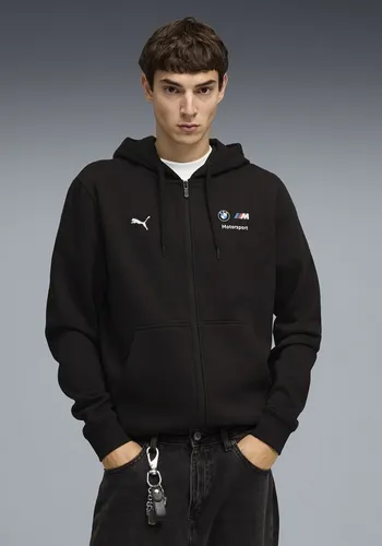 PUMA BMW M Motorsport Fleece-Trainingsjacke Herren - Moderne Sweatjacke für Herren in Schwarz, inspiriert vom Rennsport. Bequem und vielseitig, ideal für Freizeit und Sport. Hochwertige Materialien sorgen für angenehmen Tragekomfort.
