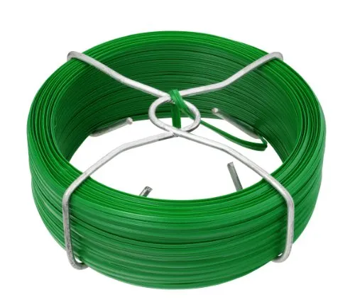 Alberts 530303 Bindedraht | grün kunststoffbeschichtet | Länge 50 m | Draht-Ø 0,4 mm