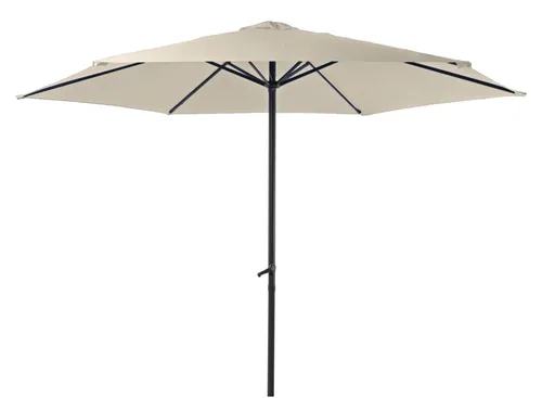 Deluke Sonnenschirm 300x300 cm, creme, stabiler Schutz für Garten und Terrasse