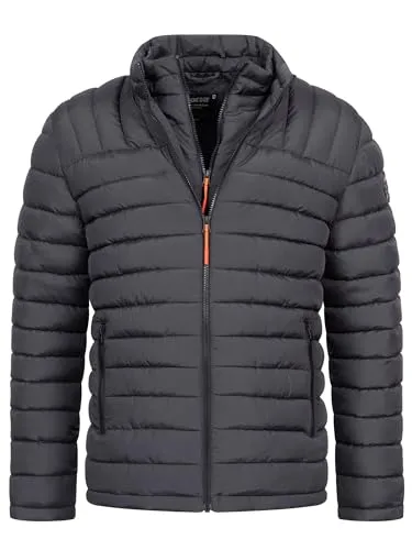 Indicode Sommerjacke INNash - Sportliche Steppjacke mit Stehkragen - Funktionsjacken: Sportlich-zeitloses Design mit leichter Wattierung für angenehme Wärme und hohen Tragekomfort – ideal für kühle Tage.