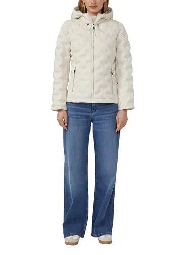 S.Oliver Red Label Outdoor-Jacke 8001 BROWN Größe 38 - Leichte Slim Fit Outdoor-Jacke in Beige, ideal für aktive Tage. Hochwertiger Fabricmix sorgt für optimalen Tragekomfort und Stil.