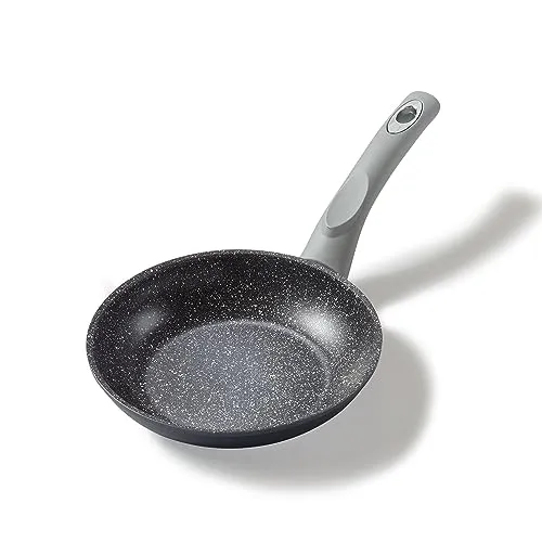 STONELINE Bratpfanne 20 cm - Pfanne mit echten Steinpartikeln, induktionsgeeignet und ideal für fettfreies Braten von Gemüse, Fleisch und mehr!