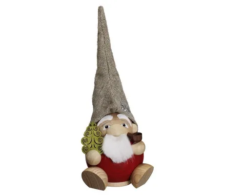Seiffener Volkskunst Räuchermännchen WEIHNACHTSZWERG - Traditionelles Räuchermännchen aus dem Erzgebirge, handgefertigt und einzigartig. Verbreitet festlichen Duft und Weihnachtsstimmung in jedem Raum.