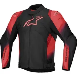 Alpinestars T-SP 1 V2 WP Textiljacke - Schwarz/Fluorot, XL - Funktionsjacke mit wasserdichter Membran und hervorragendem Schutz, ideal für Motorradfahrer bei jedem Wetter.