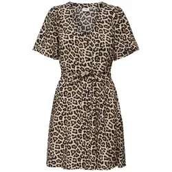 JDY Midikleid beige L - Elegantes Design - Kleider aus 83% Viskose, leicht und bequem für jeden Anlass. Pflegeleicht bei 30°C und ideal für stilbewusste Frauen.