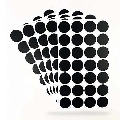 Houdao 140 Stück Gewürzetiketten Selbstklebend Gewürzaufkleber 3.5cmØ Rund Schwarz Beschriftungsetiketten Selbstklebend für Gewürzgläser Küche Vorratsdosen Glasbehälter
