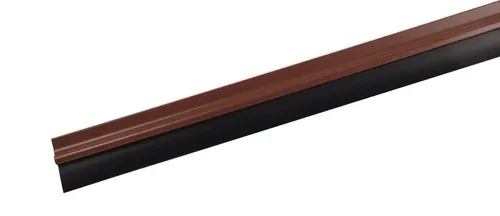 Buri - Türbodendichtung 100cm Bürstendichtung Gummidichtung Türdichtung Zugluftstopper - 75028-gummi Braun