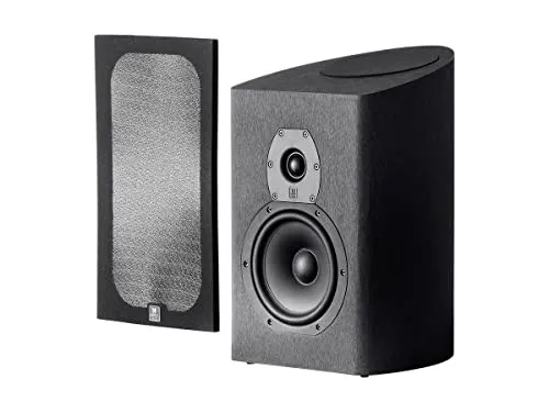 Monolith Monoprice THX-265B Dolby Atmos Ready Bücherregal-Lautsprecher, THX Select Zertifiziert, Premium-Treiber und Gehäuse, einzeln, Schwarz