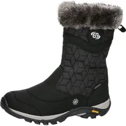 Brütting Damen Elisa Schneestiefel, Schwarz, 42 EU - Wasserdichte Schneestiefel für Damen, ideal für winterliche Wanderungen und Outdoor-Aktivitäten, mit flacher Absatzform und mittlerer Schuhweite.