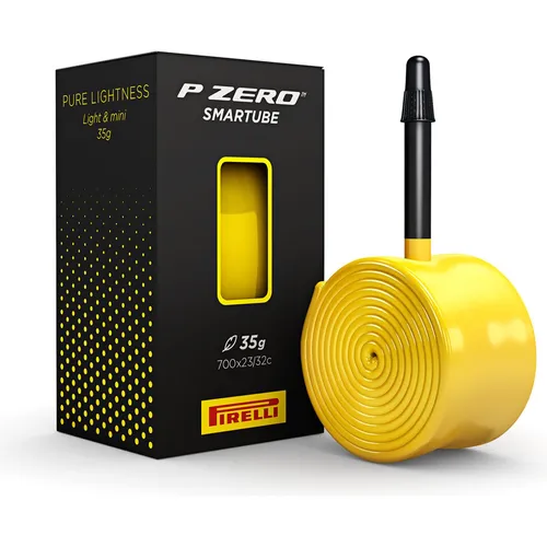 Pirelli Pzero Smartube Fahrradschlauch 700x23/32c - 60mm - Fahrradreifen, hochwertiger Schlauch mit innovativer Technologie für optimalen Fahrkomfort und Pannensicherheit.