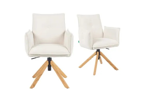 DUBI Möbel Bürostuhl Mika-Leya 2er-Set in weiß von DUBI Möbel