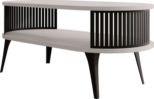 MIRJAN24 Couchtisch Roenni Oval in beige von Mirjan24