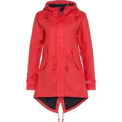 BMS Regenmantel 100% wasserdicht - rot - Größe 34 - Funktionsjacke für Damen: Sportlich eleganter, 100% wasserdichter Regenmantel mit winddichtem Design und angenehmem Softskin-Material für optimalen Tragekomfort.