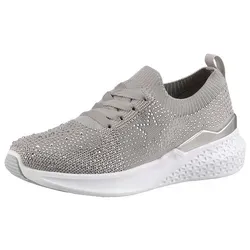 Ara MAYA Slip-On Sneaker in Strickoptik, H-Weite beige 40 EU - Sneaker mit sportlichem Design und gepolsterter, herausnehmbarer Innensohle für optimalen Tragekomfort. Ideal für breite Füße dank H-Weite.