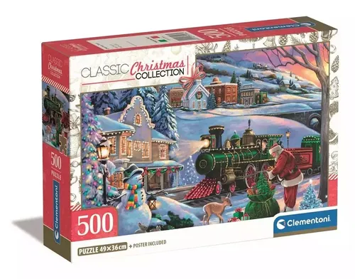 Puzzle 500 Compact Christmas Collection Clementoni 8005125355662
