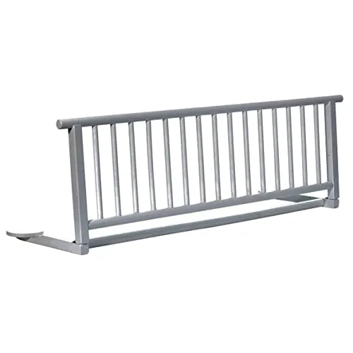 Set Bettschutzgitter aus Buchenholz & Stoffwindel von Kinderhaus Blaubär - Baby Bettgitter mit sicherem Rausfallschutz für sorgenfreies Schlafen, inklusive kuscheliger Baumwoll-Windel für die Babyzeit.