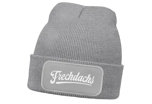 MoonWorks Beanie Wintermütze Kinder Beanie für Jungen mit Patch Aufdruck Schriftzug
