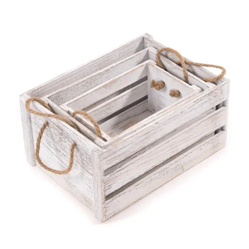 SHABBY HOLZKISTEN SET 