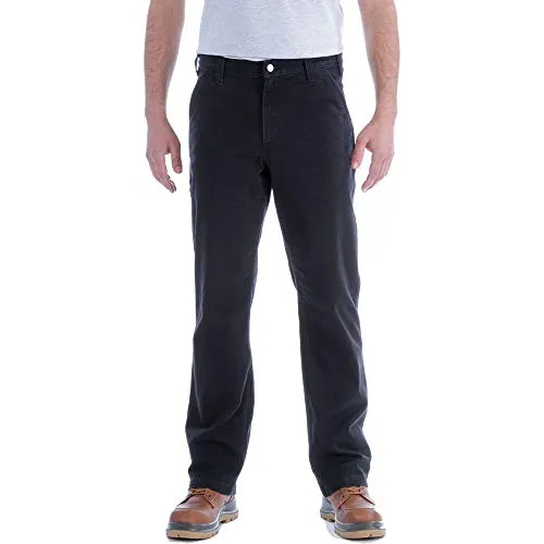 Herren Stretch Latzhose STRETCH DUCK DUNGAREE, schwarz W30/L30 - Arbeits- & Schutzkleidung mit Rugged Flex® für optimale Bewegungsfreiheit, aus strapazierfähigem Soft-Duck Stoff, ideal für handwerkliche Einsätze und bequem im Alltag.