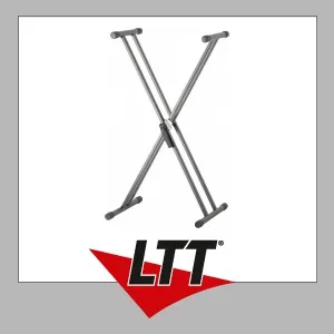 Adam Hall SKS 03 Keyboardständer, Schwarz - Zubehör für Tasteninstrumente, stabiler Scheren-Keyboardständer für sicheren Halt und ideal für Anfänger.