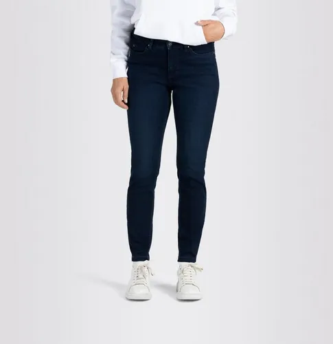 MAC Dream Skinny Dark Blue Jeans - Damen-Jeanshosen aus robustem 10oz Denim für optimale Haltbarkeit und perfekten Tragekomfort dank deutschem Größensystem.