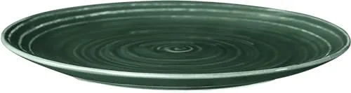 Seltmann Weiden Terra Brotteller, 18 cm, Runder Beilagenteller mit spiralförmigem Relief, Spülmaschinen- und mikrowellenfest, Porzellan, Erdbraun