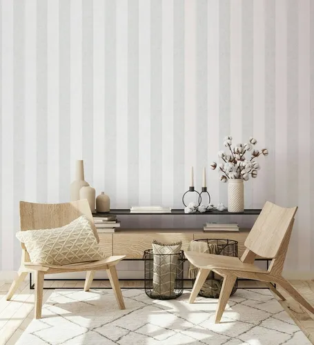 Marburg Vliestapete Striking Stripes - Moderne Tapete für Wohnzimmer, Schlafzimmer und Küche, mit zeitlosem Design und einfacher Verarbeitung für ein stilvolles Ambiente.