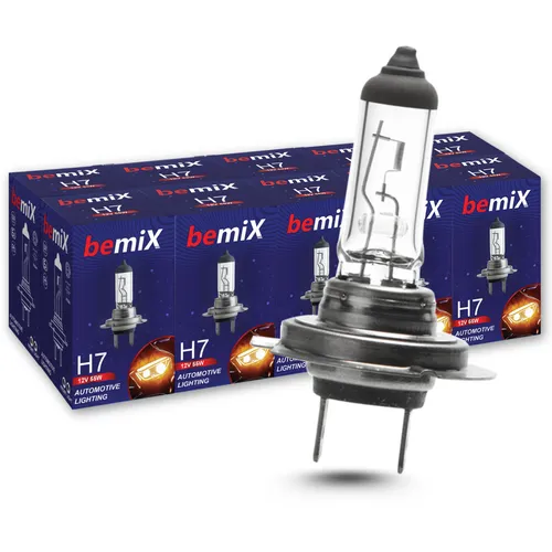 10x H7 Birnen 12V 55W Autolampen H7 Lampen bemiX Halogen Lampe PX26d Glühbirnen