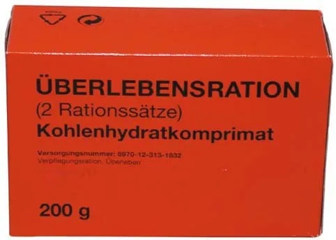 MFH BW Überlebensration, 1 Pack 200 g, (4 Riegel), 7 % MwSt