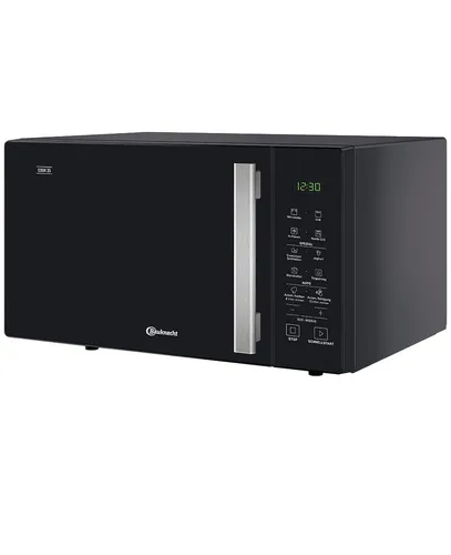 Bauknecht Mikrowelle MW 253 SM2 - Mikrowelle mit 7 Leistungsstufen und RapidDefrost Auftaufunktion, ideal für schnelle und gleichmäßige Gerichte, 25l Kapazität, elegante schwarze Ausführung.