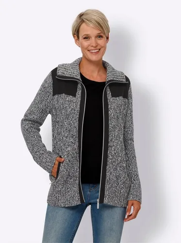 Sieh an! Strickjacke Strickjacke Langarm Jersey, Zopfmuster