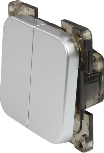 C-Line Presto Inprojal CBE 12-230 Volt Schalter Serienschalter Wohnmobil Wohnwagen Boot silber