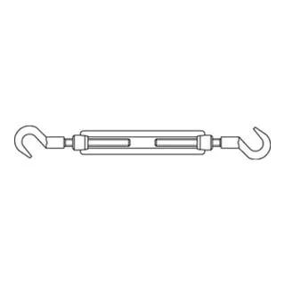 DIN 148 Spannschlösser Stahl SP HH M 6 galvanisch ve