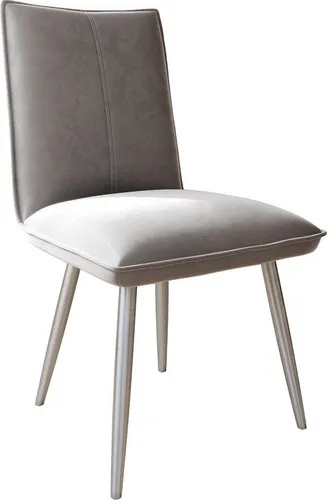 DELIFE Esszimmerstuhl Lelio-Flex Samt Grau von Delife