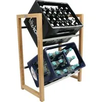 holz4home® Getränkekistenregal aus Bambus von holz4home