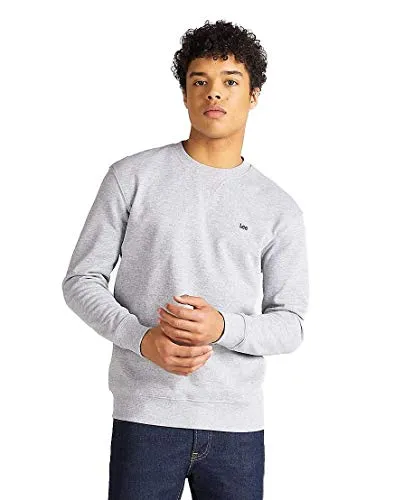Herren Sweatshirt LEE - Grau Meliert, Gr. XL - Herren-Sweatshirt von Lee® aus 100% Baumwolle. Weicher, dehnbarer Sweatstoff für optimale Bewegungsfreiheit. Casual Rundhalsstil mit langem Arm und Rippbündchen.