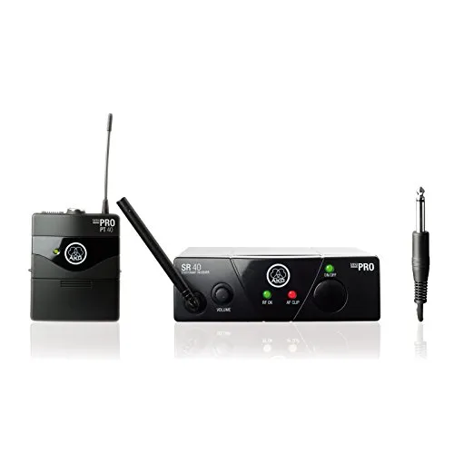 AKG WMS 40 Mini Instrument B-Stock - Mikrofone, B-Stock UHF Wireless-System für Instrumente, bis zu 30 Stunden Betrieb, inkl. Gitarrenkabel und voller Garantie, ideal für Musiker und Bühnenprofis.