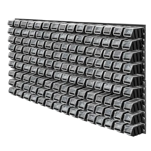 KADAX Werkzeugwandregal 156x78cm - Lagerregale für optimale Werkzeugorganisation mit 135 Teilen, robusten Halterungen und erweiterbaren Modulen - ideal für Garage oder Werkstatt.